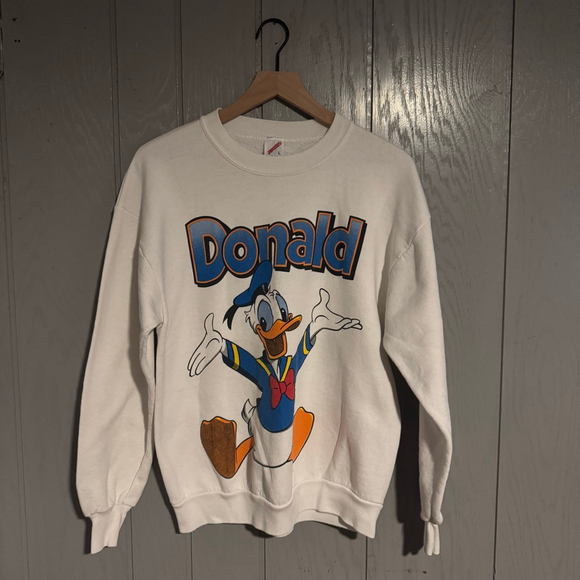 Disney Tops - Vintage 90s Donald Duck Crewneck Sweatshirt